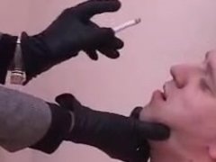 Amateur, Bondage domination sadisme masochisme, Brunette brune, Homme nu et filles habillées, Domination, Gants, Humiliation, Maîtresse