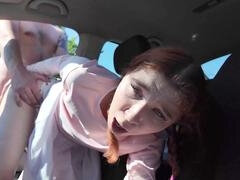 Taxi driver initiates first public anal orgy with butthole destruction