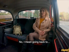 Blonde Russian Ignites Wild Taxi Payment Passion
