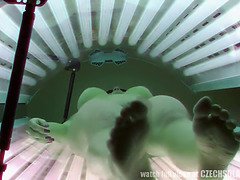 素人, デカパイ, 茶髪の, チェコ, オマンコ, 現実, 一人, のぞき