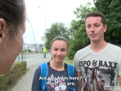 Enthousiasteling, Bruinharig, Sperma shot, Groep, Gezichtspunt, Openbaar, Swinger