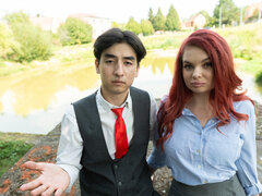 Большая жопа, Натуральные, На природе, Рыжие