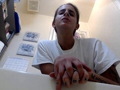 You're now my fart puppet in the bath, featuring Abby Anna