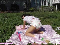 Amateur, Cul, Plantureuse, Couche culotte, Femelle, Fétiche, Orgasme, Jouets