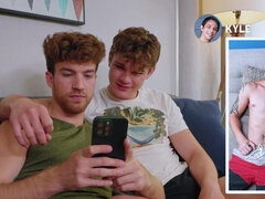 Grosse bite, Brunette brune, Gorge profonde, Queue, En levrette, Homosexuelle, Muscle, Plan cul à trois