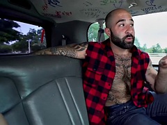Str8 BBC stud bareback fucks hairy ass in van for 4 cash