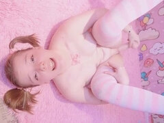 Mooi, Slaapkamer, Pijpbeurt, Gezin, Masturbatie, Geschoren, Alleen, Tiener