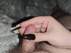 Leie, Pummelig, Spermaladung, Schwanz, Fetisch, Handjob, Penis, Realität