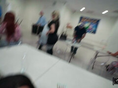 Минет, Застукали, Член, На публике, Туалет