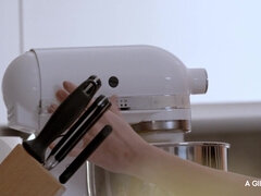 デカ尻, 茶髪の, チェコ, ハンガリー人, レズビアン, オージー, オマンコ, 三人