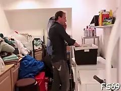 Hawt legal age teenager in a taboo sex action