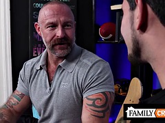 Musclebear Montreal Barebacks His Hairy Twink Stepson Good