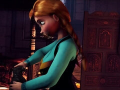 3d, 美女, オッパイの