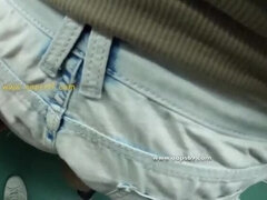 Amateur, Arabe, Cul, Voiture, Queue, Culottes ou slips, Public, Train