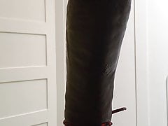DLHAIRYBOTTOM with hung dildo