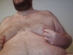 Just playing with my big fat man tits by Request, An extra