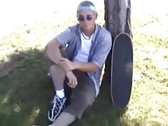 skater gets a hand