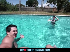 Lean Youngster Luvs getting his Hatch Ravaged by his Elderly Step Brothers