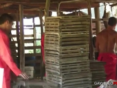 Homemade Brazilian threesome with hot Latin amateurs outdoors