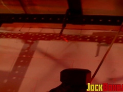 Jocks Bigg Pete and Dominik cry in agony with dicks are pulled away from their body