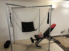 Fucking dildo in jockstrap