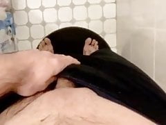 Big dick bouncing out of pants