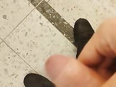 Very Risky Masturbation in the Stairwell of the Parking