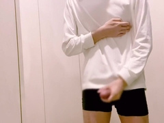 Japanese Big Dick Lotion Hip Shaking Masturbation