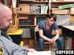 Shoplifter Man Searched and Disrobed in The Backroom - Copfucks