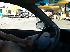 Dare to cum at the Gas station
