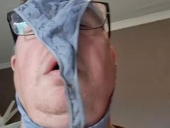 Dirty panties sniffing
