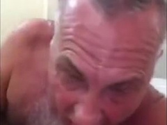 Hot hairy daddy suck cock 2