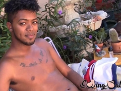 Black attractive dude Rick Pico loves to showcase his cock plowing skills
