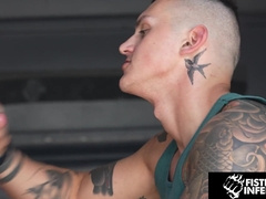 Bearded Beef Plays wt Victim Poon - Roman Mercury, Sebastian Bluu - FistingInferno