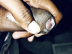 Big long dick Indian guys night time handjob