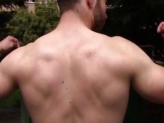 Naked man shows off his ripped physique