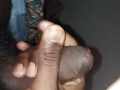 Black big cock masturbation