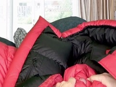 Enjoying solo session with a sex toy and letting the cum flow