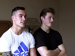 Fast-paced anal with Blake Michael and Travis Youth