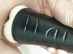 Using my fleshlight the proper way with lots of cum