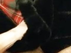 A quick rub with my fur blanket