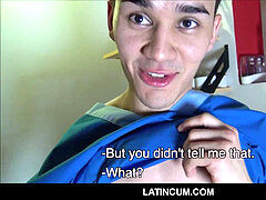 Male Spanish Latino Twink Nurse Paid To Get fucked By Stranger Filmmaker no condom point of view