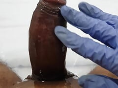 Big huge cock oiled masturbation and cum solo - Johnny Dix
