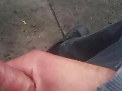I play with my dick in the park