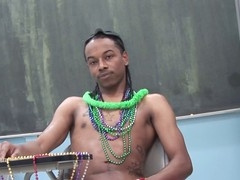 Gay buddy enjoys big daddy cock while getting off