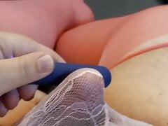 Cumming in lace panties