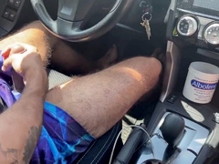 Masturbation, big bareback, glove