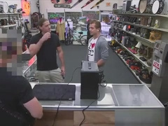 Straight hunk blows huge penis