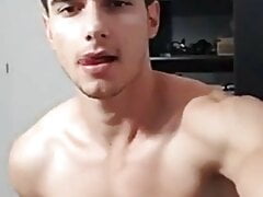 Sexy twink handjob