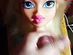 Cum Facial for cute blonde doll